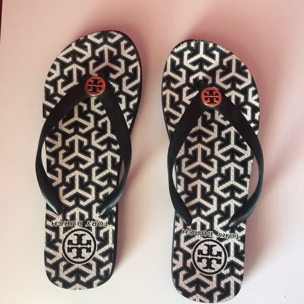 TORY BURCH printed flip flop